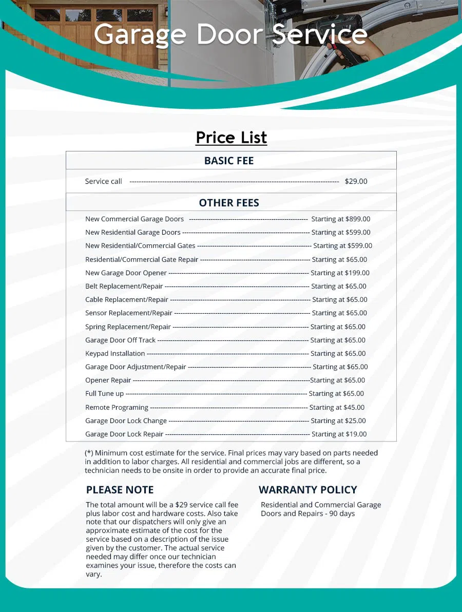 Garage Door Mobile Service Repair Covington, WA 253-455-7049